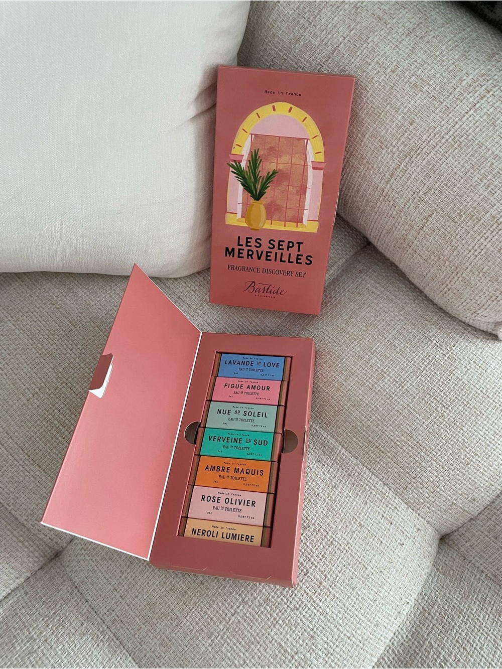 NIB Bastide Les Sept Merveilles Fragrance Discovery Set - 7 2ml Eau Du Toilette